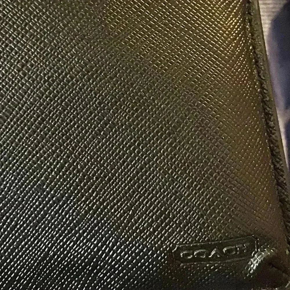 Coach black leather
